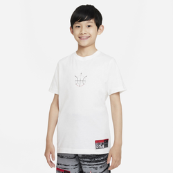 Boys' Grade School - Nike Summer Hoops T-Shirt - White/Black