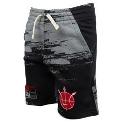 Boys' Grade School - Nike Summer Hoops Short - Black/Red