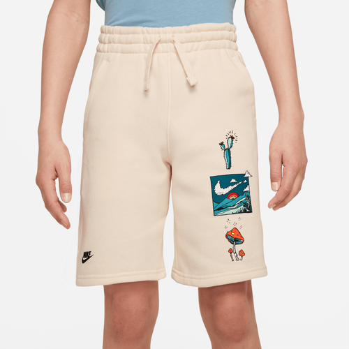 

Boys Nike Nike Biosphere Shorts - Boys' Grade School Beige/Tan/Multi Size XL