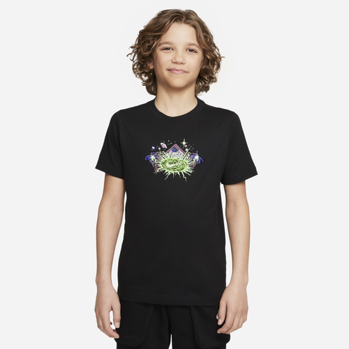 

Nike Boys Nike NSW LT T-Shirt - Boys' Grade School Black/Green Size S