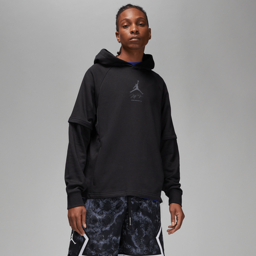 

Jordan Mens Jordan Dri-FIT Sport Fleece GFX Pullover 23 - Mens Black/Black Size XL