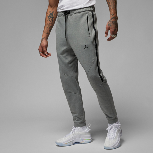 Jordan Men's  Dri-fit Sport Air Fleece Pants In Dk Gray Heather/black