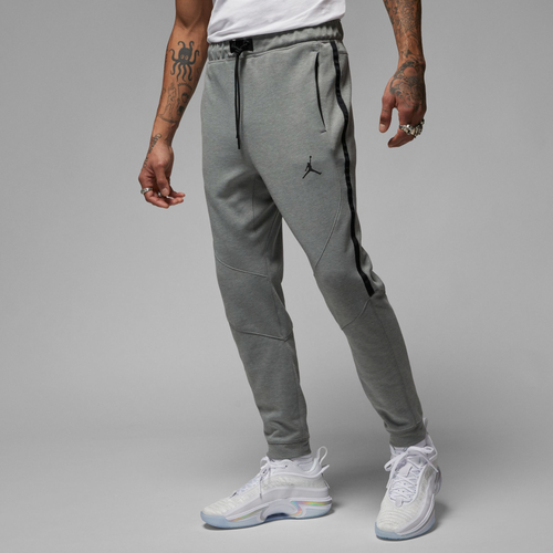 

Jordan Mens Jordan Dri-FIT Sport Statement Air Fleece Pants - Mens Dk Gray Heather/Black Size XL