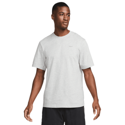 Men's - Nike Dri-FIT Primary Statement Short Sleeve T-Shirt - Smoke Grey/Dk Grey Heather/Heather