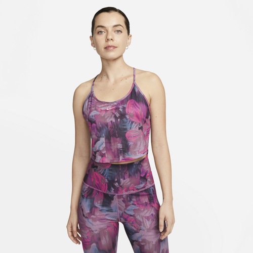

Nike Womens Nike One Dri-FIT Crop AOP Tank - Womens Cosmic Fuchsia/Cosmic Fuchsia/Pink Shell Size M