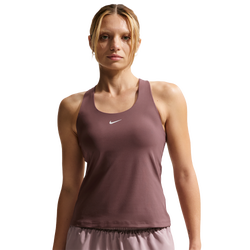 Women's - Nike Dri-FIT Swoosh Bra Tank - White/Tattoo