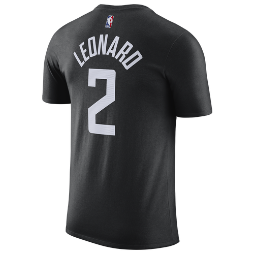 

Jordan Mens Kawhi Leonard Jordan Clippers Statement Edition Player T-Shirt - Mens Black/Blue Size S