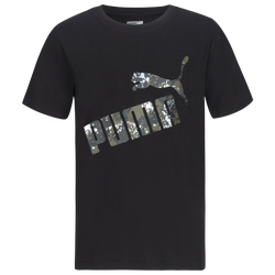Boys' Grade School - PUMA Logo T-Shirt - Black/Green