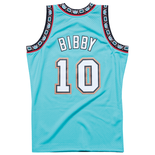 

Mitchell & Ness Mens Mike Bibby Mitchell & Ness Grizzlies Swingman Jersey - Mens Teal/Teal Size L