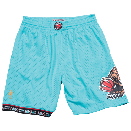 

Mitchell & Ness Mens Memphis Grizzlies Mitchell & Ness Grizzlies Swingman Shorts - Mens Teal Size L