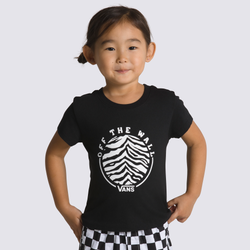 Girls' Preschool - Vans Zebra Circle T-Shirt - White/Black