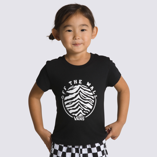 

Girls Preschool Vans Vans Zebra Circle T-Shirt - Girls' Preschool Black/White Size 6X