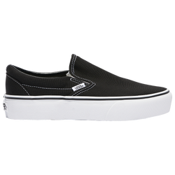 Women's - Vans Classic Slip-On Platform - Black