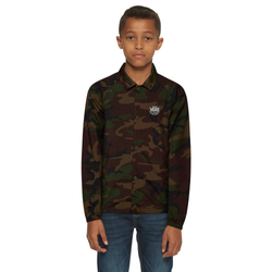 Boys' Grade School - Vans Torrey Water-Resistant Coaches Jacket - Camo