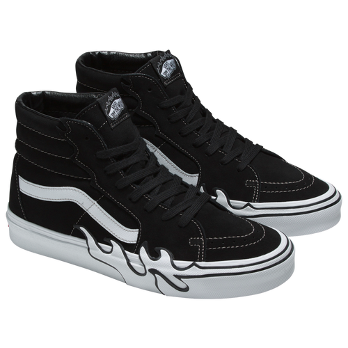 

Vans Mens Vans Sk8 Hi Flame - Mens Skate Shoes Black/White Size 11.5