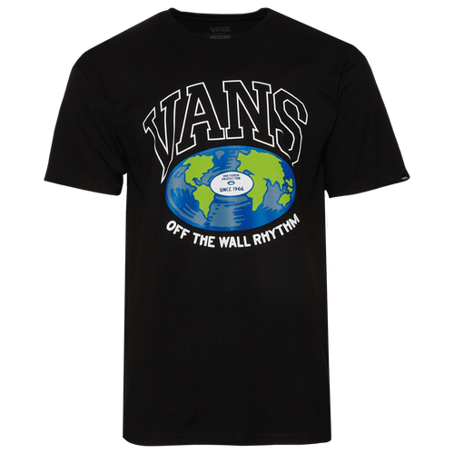 

Vans Mens Vans Off The Record Nation T-Shirt - Mens Black/Green/Blue Size M