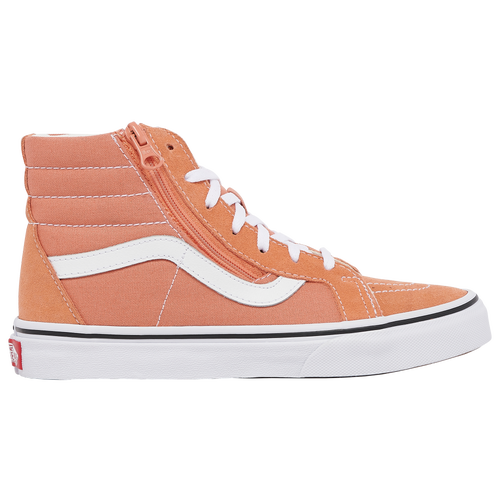 

Vans Girls Vans SK8 Hi Zip - Girls' Grade School Shoes Peach/White Size 4.5