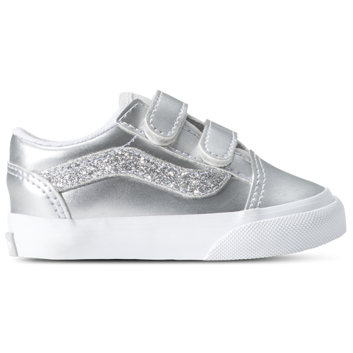 Vans Kids' Girls   Old Skool V Dazzled In Metallic