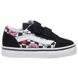 Girls' Toddler - Vans Old Skool - Black/White/Multi