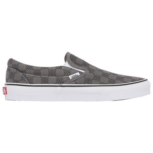 

Vans Mens Vans Classic Slip-On - Mens Shoes Pewter/Black Size 9.0