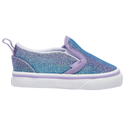 Girls' Toddler - Vans Slip On - Blue/Purple/White
