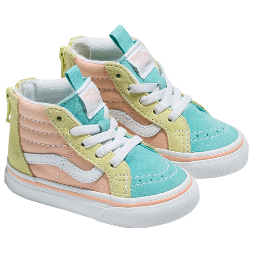 

Girls Vans Vans SK8 Hi Zip Pastel - Girls' Toddler Shoe Multi Size 10.0