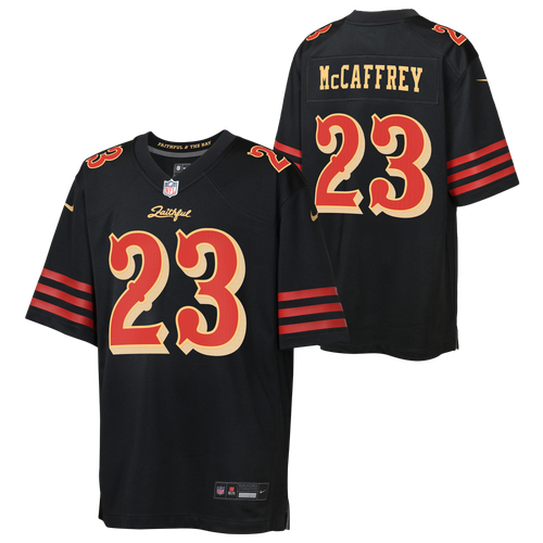 Nike Big Boys and Girls Christian McCaffrey Black San Francisco 49ers 2025 Rivalries Collection Game Jersey - Black