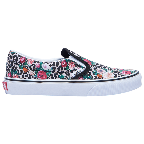 

Girls Vans Vans Classic Slip On - Girls' Toddler Shoe Black/White/Brown Size 04.0