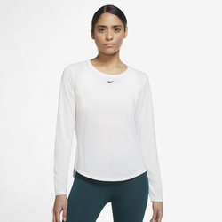 Women's - Nike DF One Long Sleeved Top-Shirt - White