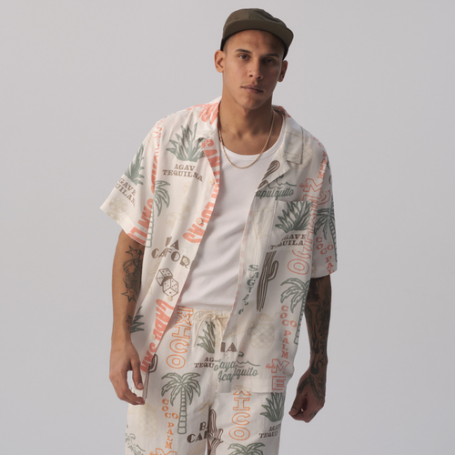 Shop Lckr Mens  Camp Shirt In Multi