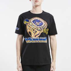Men's - Pro Standard Warriors Champ Ring T-Shirt - Black/Black