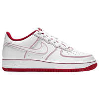 Boys' Grade School - Nike Air Force 1 Low - White/Red