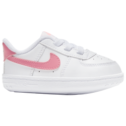Girls' Infant - Nike Force 1 Crib - White/Orange/Yellow