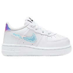 Girls' Toddler - Nike Air Force 1 LV8 - White/Silver/Multi