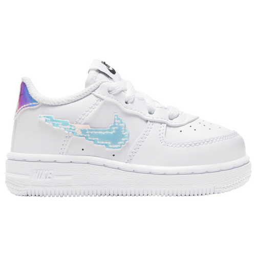 Nike Air Force 1 Lv8 Leather Sneakers In White/silver/multi