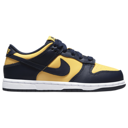 Boys' Preschool - Nike Dunk Low - Varsity Maize/Midnight Navy