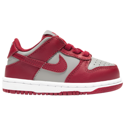 Boys' Toddler - Nike Dunk Low - Grey/White/Red
