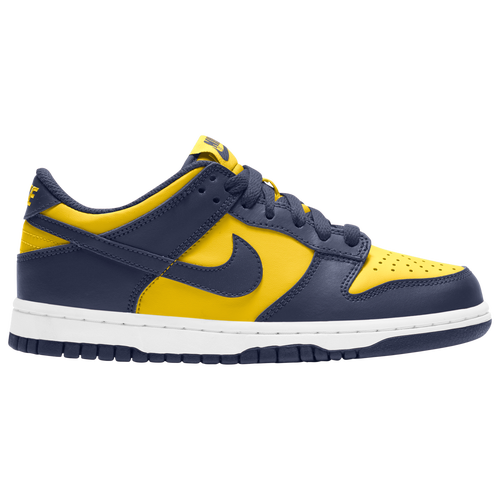 

Nike Boys Nike Dunk Low - Boys' Grade School Shoes Navy/Yellow Size 05.0