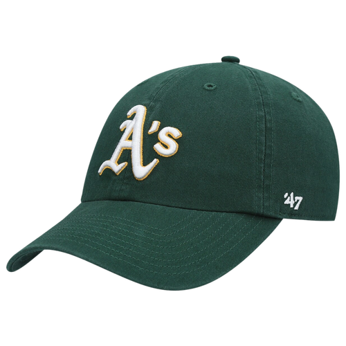 

47 Brand Mens Oakland Athletics 47 Brand As Clean Up Adjustable Cap - Mens Green/Green Size One Size