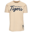 Mitchell & Ness Tigers Logo T-Shirt - Men's Sand/Navy