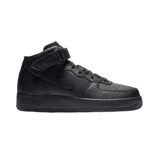 Shop Nike Mens  Air Force 1 Mid '07 Le In Black/black
