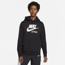 Men's - Nike NSW City Pullover Hoodie - Black/White