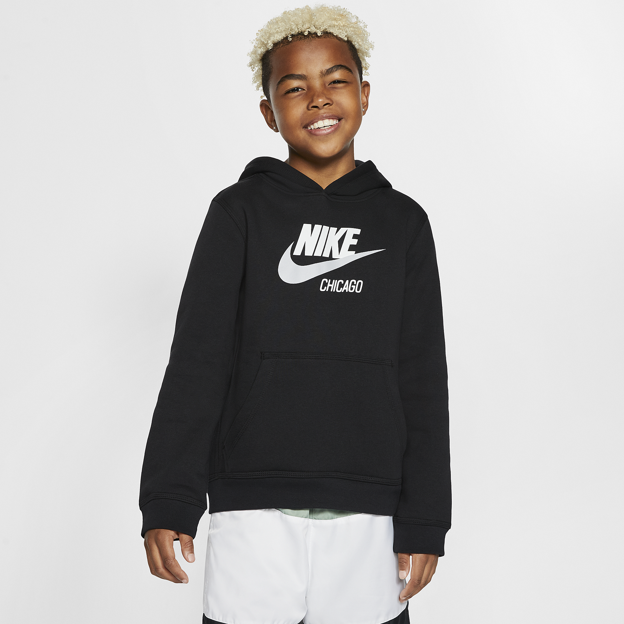 white nike hoodie kids