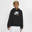 Nike Chicago Pullover Fleece Hoodie - Boys' Grade School Black/White