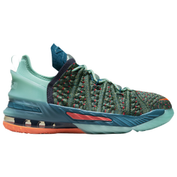 Girls' Grade School - Nike LeBron XVIII - Green/Red/Black