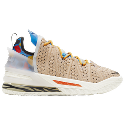 Men's - Nike LeBron 18 - White/Multi