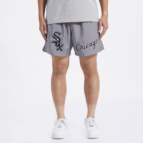 

Pro Standard Mens Pro Standard Chicago White Sox Dbl Logo Woven Short - Mens Gray/Gray Size XL