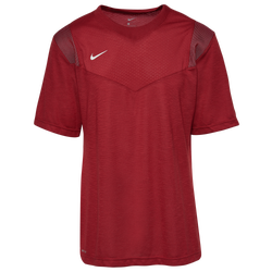 Men's - Nike Team Authentic UV Players S/S Top - Team Crimson/White