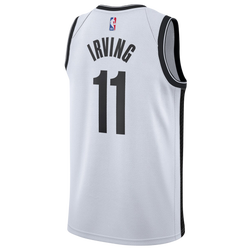 Men's - Nike Nets 2020/21 Swingman Jersey - White/White