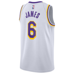 Men's - Nike Lakers 2020/21 Swingman Jersey - White/White